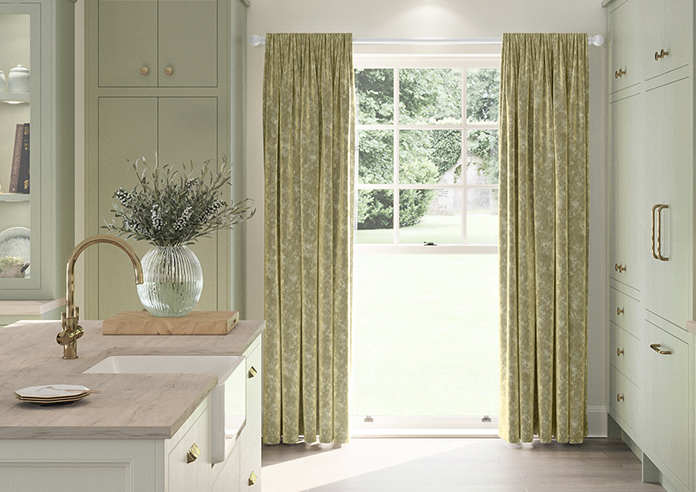 Caen Chenille, Golden Brown - Made to Measure Curtains - Image 3